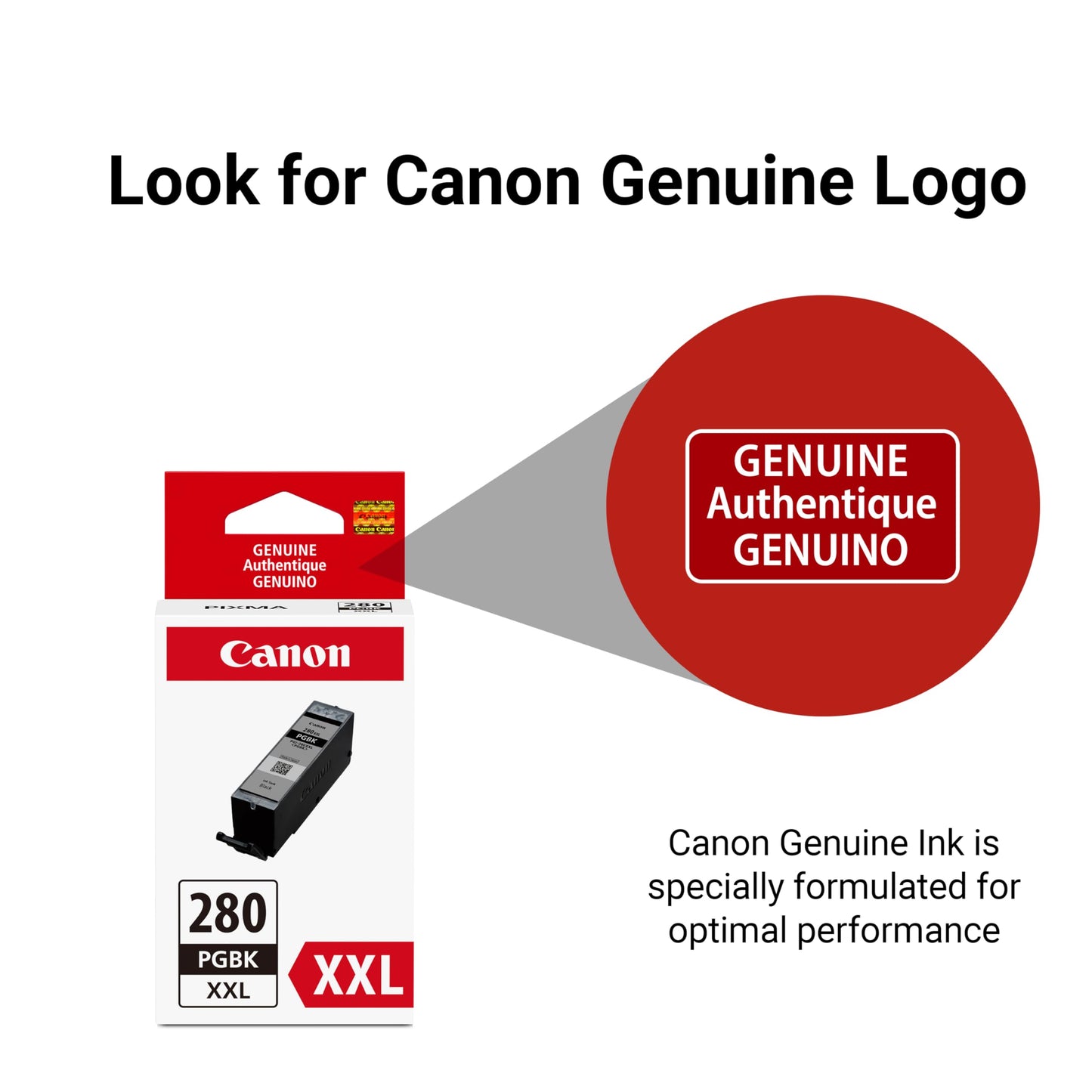 Canon Genuine Ink Cartridge PGI-280XXL Pigment Black Ink