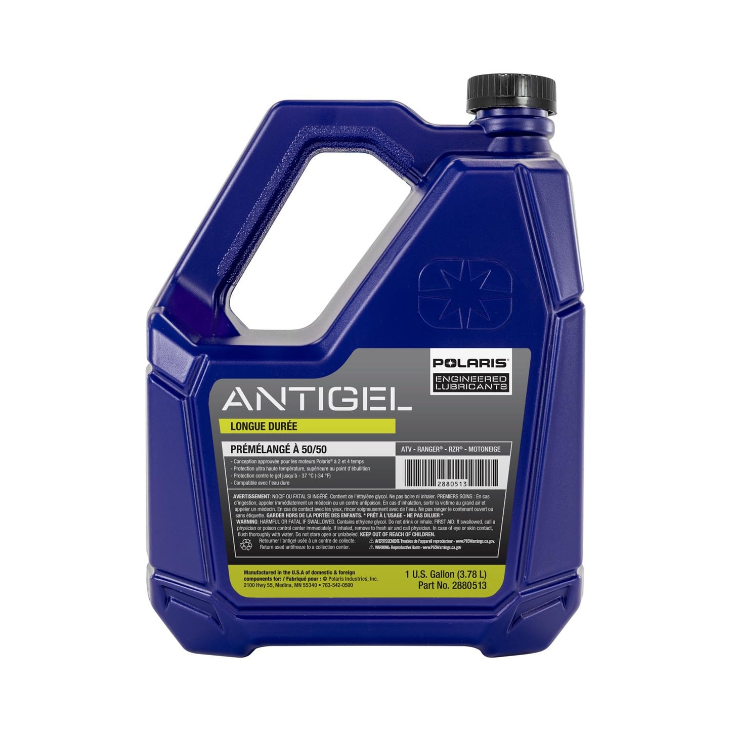 Polaris 50/50 Premix Extended Life Antifreeze, Snowmobiles and ORV Aluminum Cooling Systems