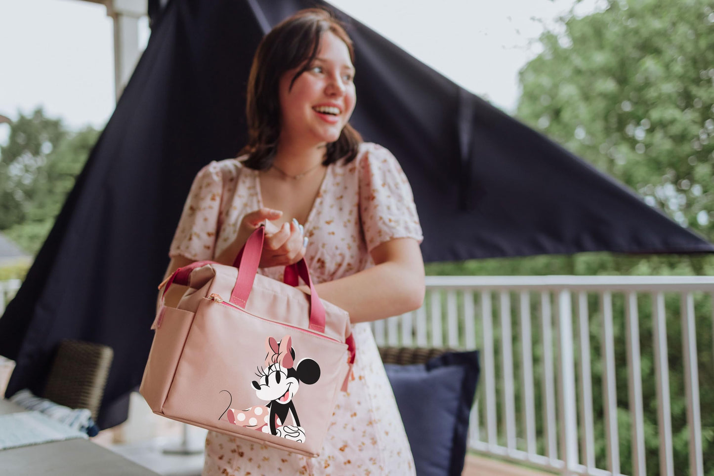 PICNIC TIME Go, Soft Cooler Box, Insulated Lunch Bag, 10 x 6 x 10.5, Disney Minnie Mouse - Pink