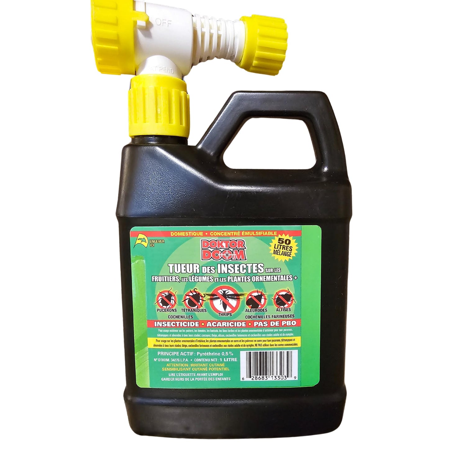 Doktor Doom Fruit & Vegetable Insect Killer Plus w/Hose End Sprayer, 1L