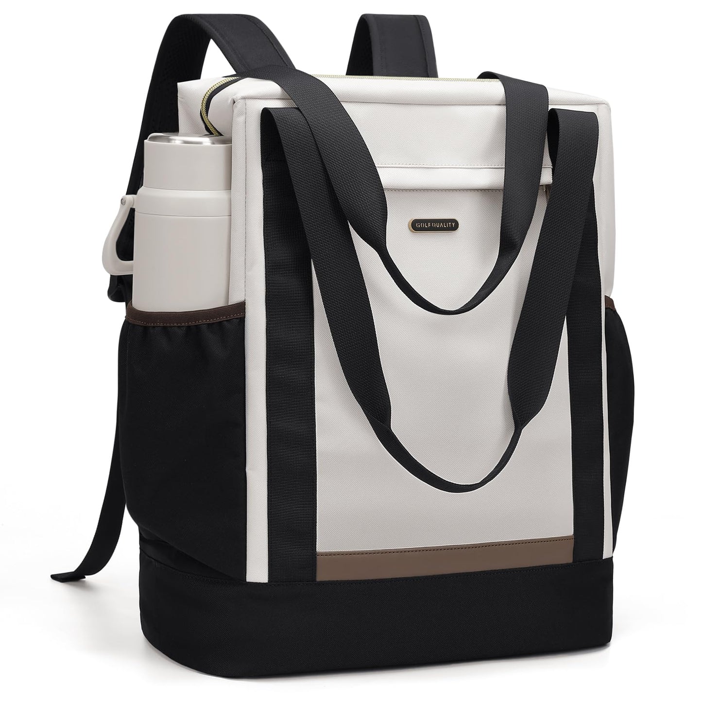 GOLF QUALITY Laptop Backpack for Women,Adjustable Tote Work Business Backpack,TravelPersonal Carry On Bag,17.3Inch,WBlack
