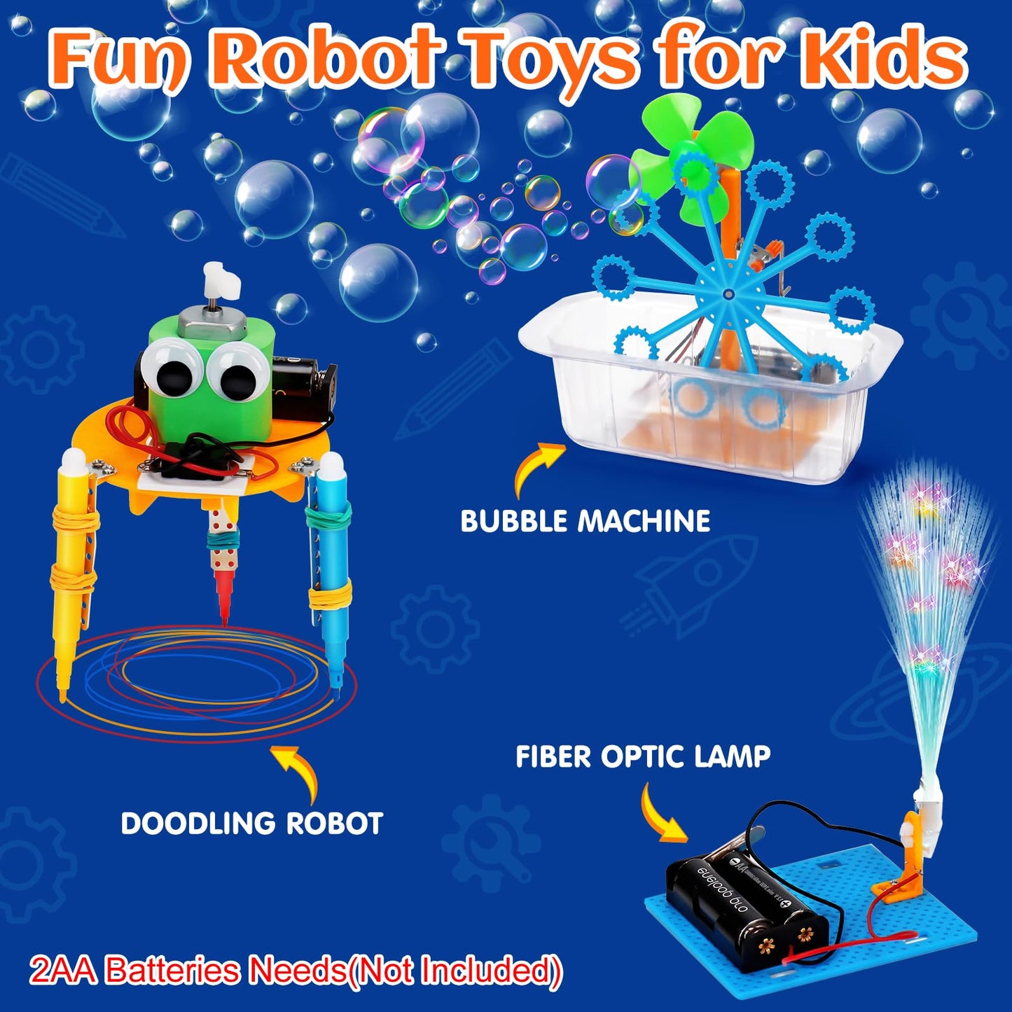 Science Kits for Kids 8-10, STEM Robotics Kit Toys for Kids 6-8 8-12, Craft for Kids Electronic Science Experiments Engineering Building Kits Birthday Gifts for 6 7 8 9 10 11 12 Year Old Boys Girls