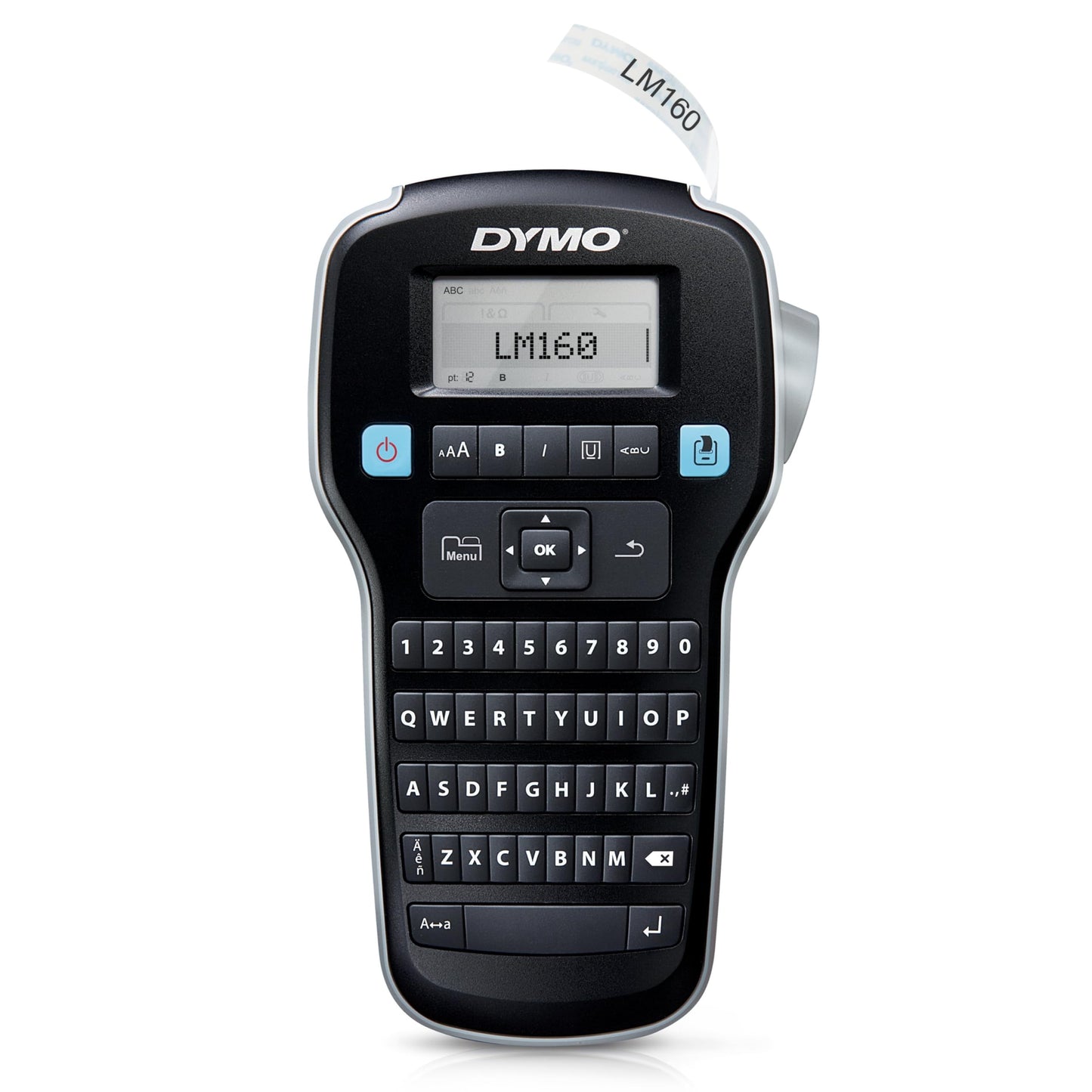 DYMO LabelManager 160 Portable Label Maker, Easy-to-Use, One-Touch Smart Keys, QWERTY Keyboard, Large Display Label Printer for Home & Office Organization
