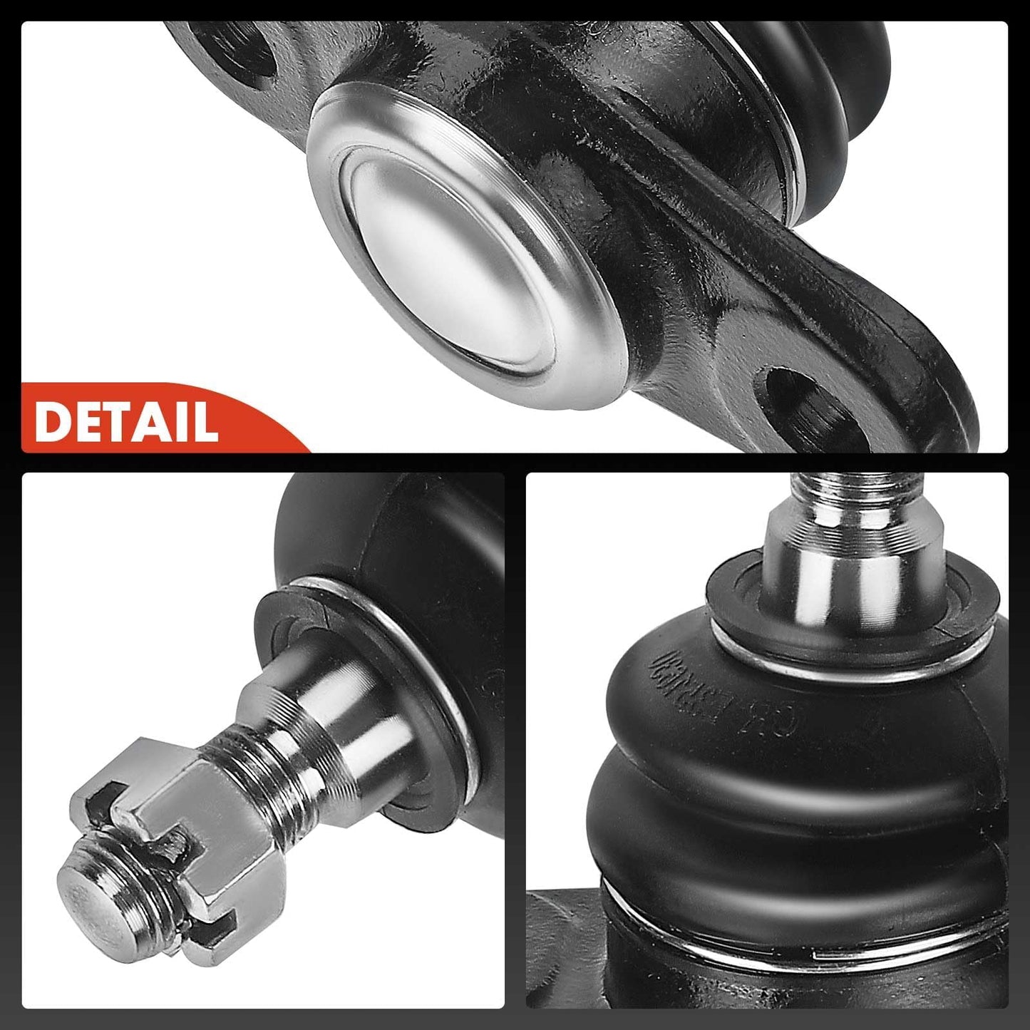 A-Premium 2 x Front Lower Ball Joint, Compatible with Hyundai Accent 2006-2011, Kia Rio 2006-2011, Rio5 2006-2011