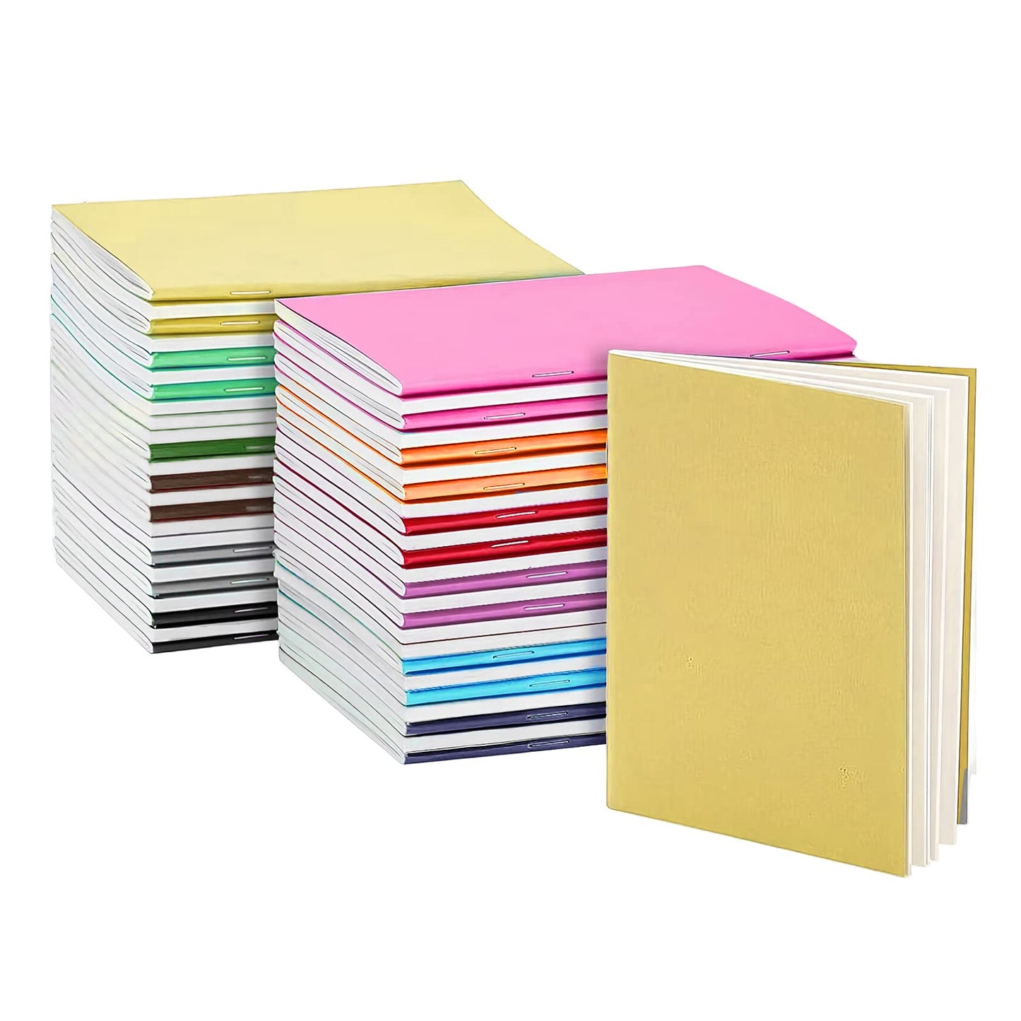 48 Pack Small Pocket Notebook, Mini Notebook Bulk Travel Diary Notebook Notepad Set Colorful Notebook, 5.5 X 3.5 Inch, Lined Paper