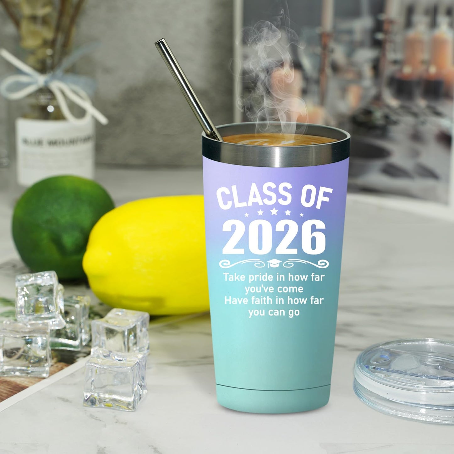Fufandi Graduation Gifts - Class of 2025 Graduation Gift - College High School Graduations Gifts for Her - Congratulations Gift for Women - Tumbler Cup 20oz