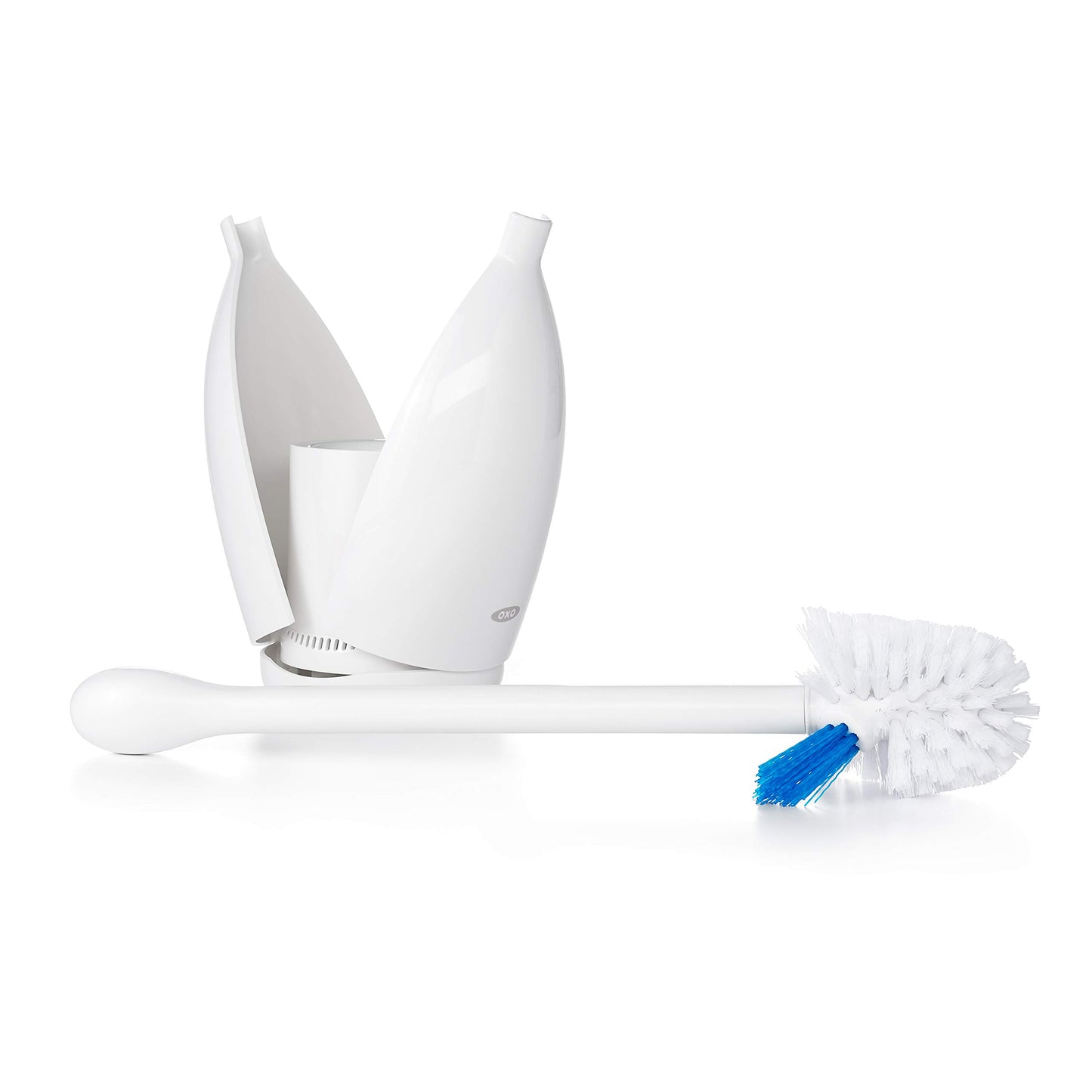 OXO Good Grips Toilet Brush with Rim Cleaner, White