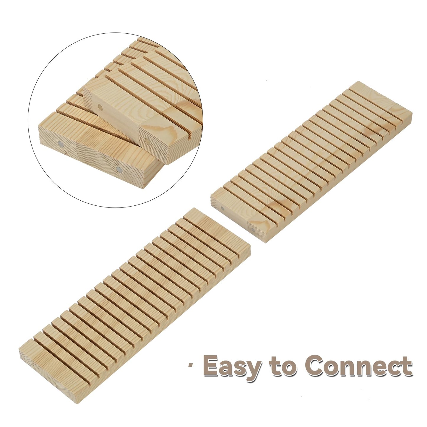bimiti 8 Pcs Wooden Name Badge Holder Business Card Holder Badge Holder Display ID Badge Tray Organizer Note Card Organizer Plate Table Name Holders Sign Decor for Office Business