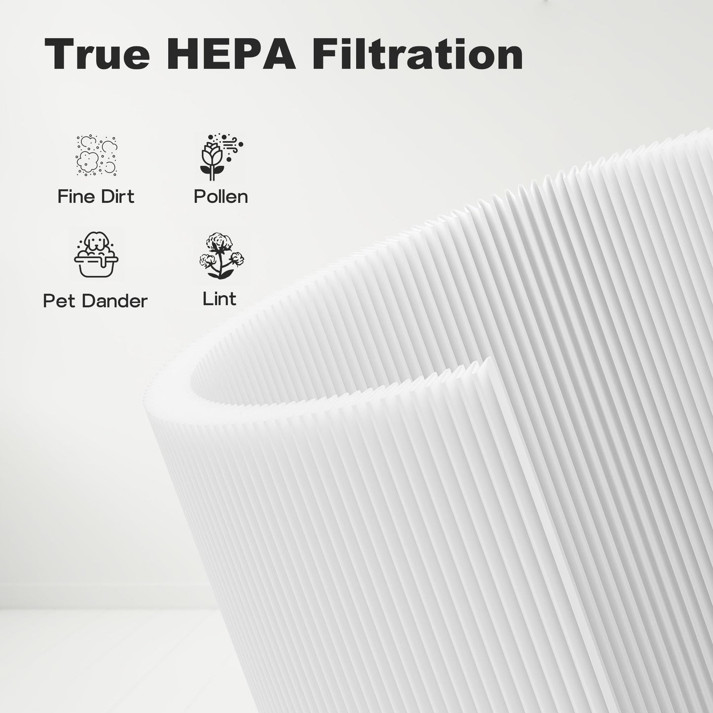A2001 Replacement Filter Compatible with A2001 Air Purifier, 3-In-1 Efficient Filtration, Compared to Part #AF-2001, 2 Pack