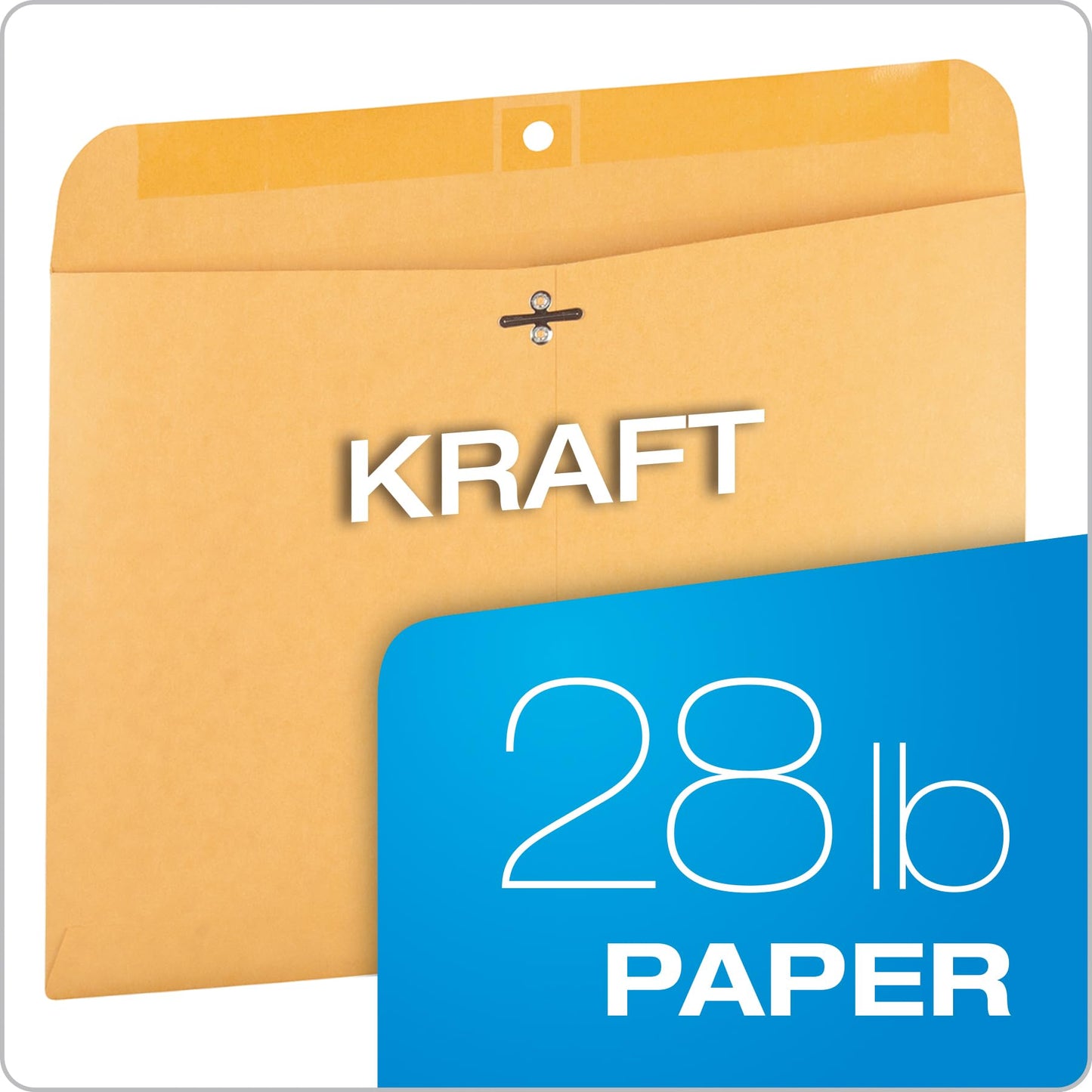Quality Park 38090 Quality Park Clasp Envelopes, Redi-File, 9x12, 28-Pound, 100 Per Box
