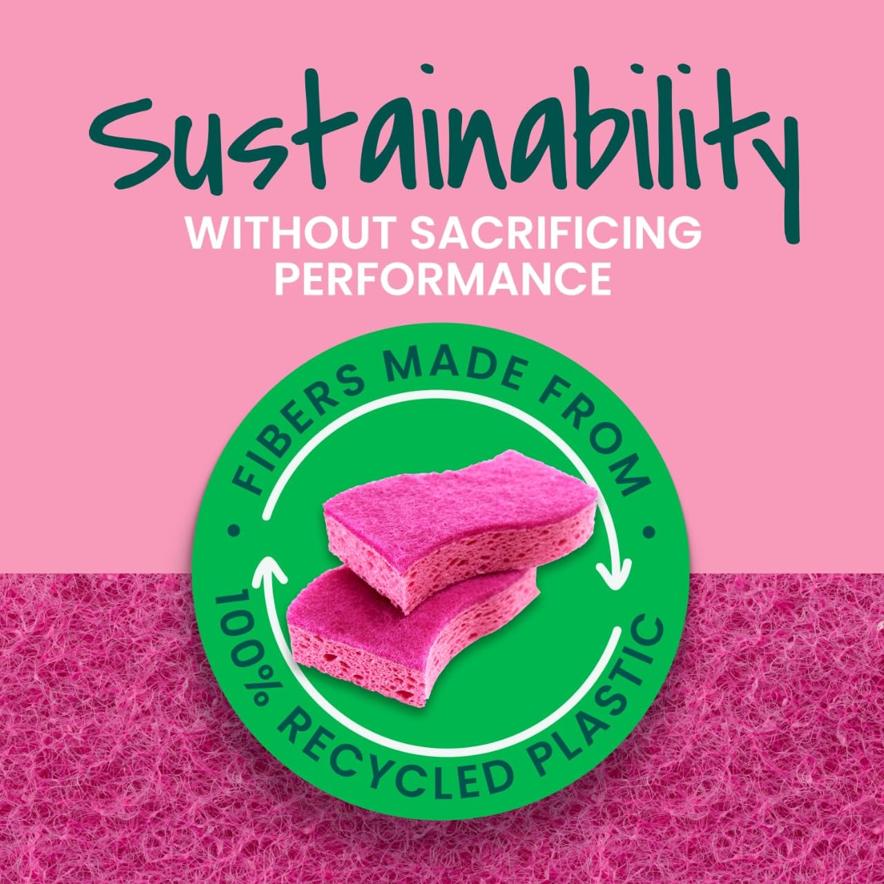 Scotch-Brite Gentle Clean Delicate Scrub Sponges, for Washing Dishes and Cleaning Kitchen, 24 Scrub Sponges