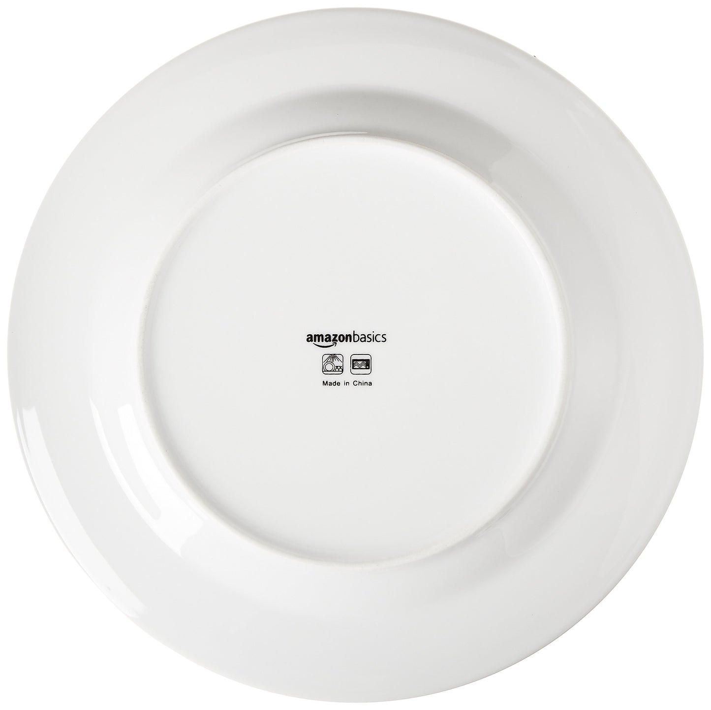 Amazon Basics 16-Piece Dinnerware Set, Plates, Bowls, Mugs, Service for 4, White