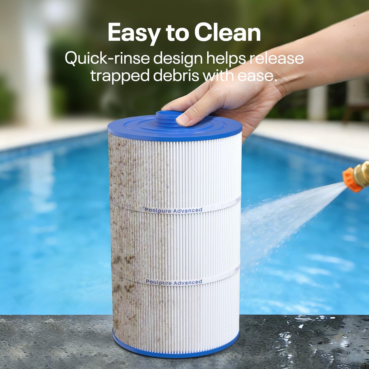 POOLPURE Replacement Filter for Sundance 6540-501, PSD85-2002, Unicel C-8380, Filbur FC-2810, Excel Filters XLS-840, Aladdin 18007, Baleen AK-70031 Magnum SU80 85 sq.ft Filter Cartridge Length: 14Inch
