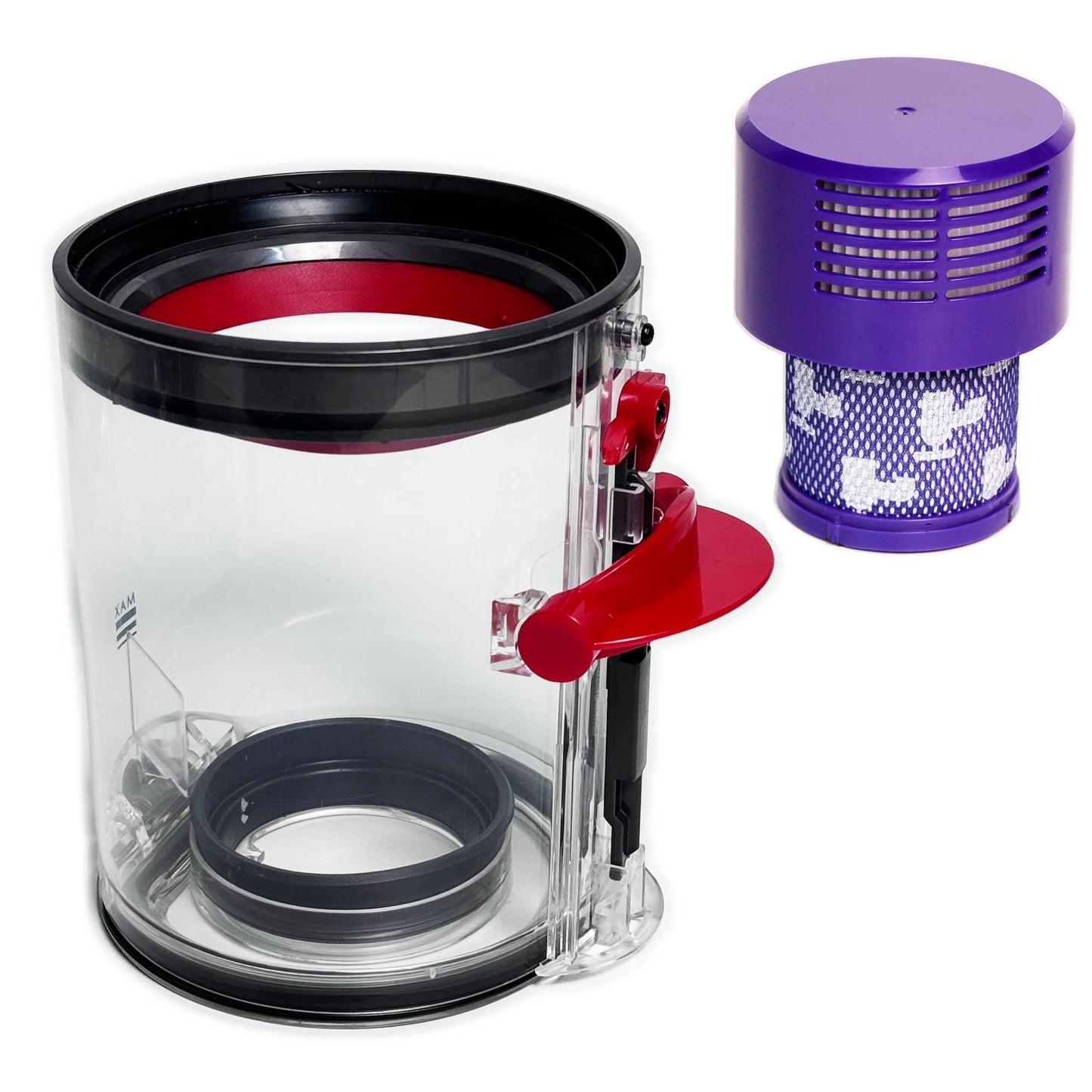 Youguobeier Dust Bin Compatiable with V10 SV12 Vacuum Cleaner, 5.79 Inch, With a Filter, Part No. 969509-01 (5.79 Inch)