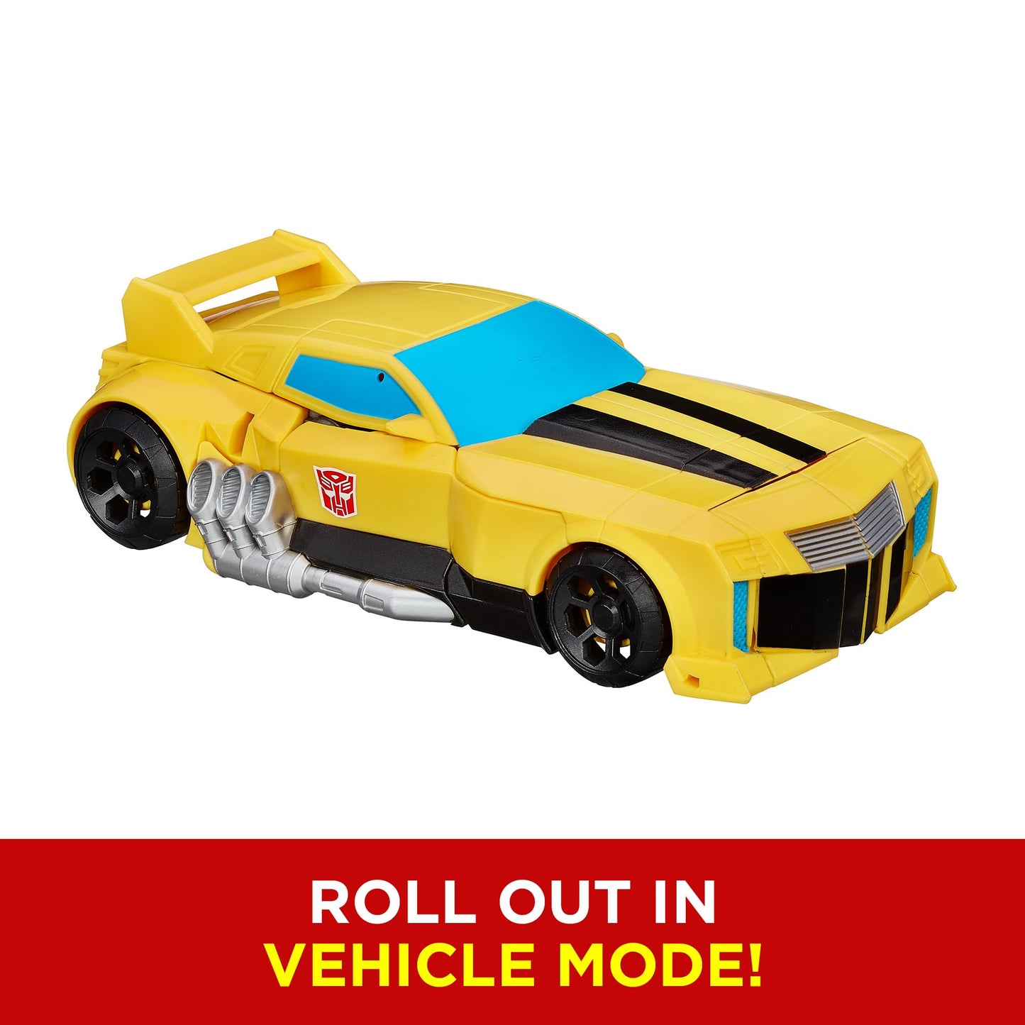 Transformers Toys Heroic Bumblebee Action Figure - Timeless Large-Scale Figure, Changes into Yellow Toy Car - Toys for Kids 6 and Up, 11-inch (Amazon Exclusive)
