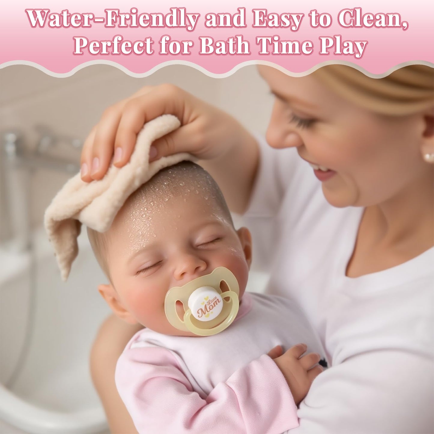 BABESIDE Lifelike Reborn Baby Dolls - 20-Inch Sweet Smile Realistic-Newborn Vinyl Reborn Baby Doll Silicone Full Body Sleeping Baby Girl Real Life Baby Dolls Set for Kids