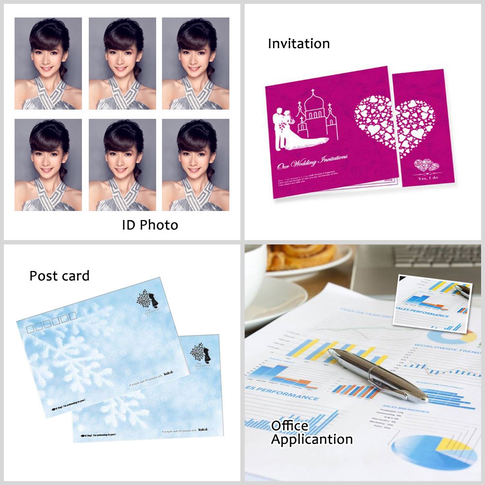 Uinkit Thin Presentation Pape Matte Double Sided 100 Sheets 11x17 130Gsm 6.5 Mil A3 Size for Dye Inkjet Printer A103