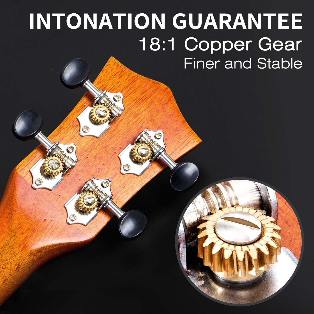 AKLOT Soprano Ukulele Solid Mahogany Ukelele 21 inch Beginners Ukuleles Starter Kit with Free Online Courses and Ukulele Accessories (AKS21)