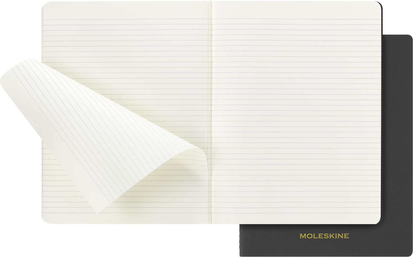 Moleskine Student Cahier Journals (Set of 2), Soft Cover, Ruled, XXL (8.5" x 11"), Black, 120 Pages