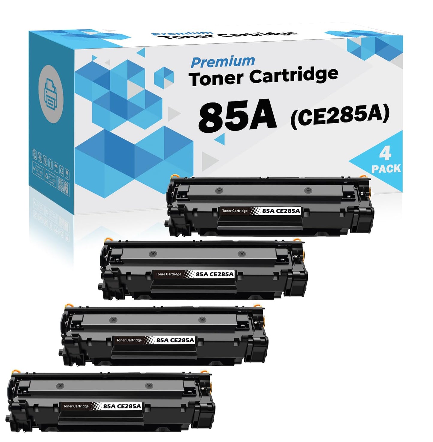 Ultra Toner® 12A Q2612A Compatible Toner Cartridge Replacement for HP 12A Q2612A - LaserJet 1010 1012 1018 1020 1022 1022n 1022nw 3015 3030 3050 3052 3055 M1005 M1319 M1319f (4PK)