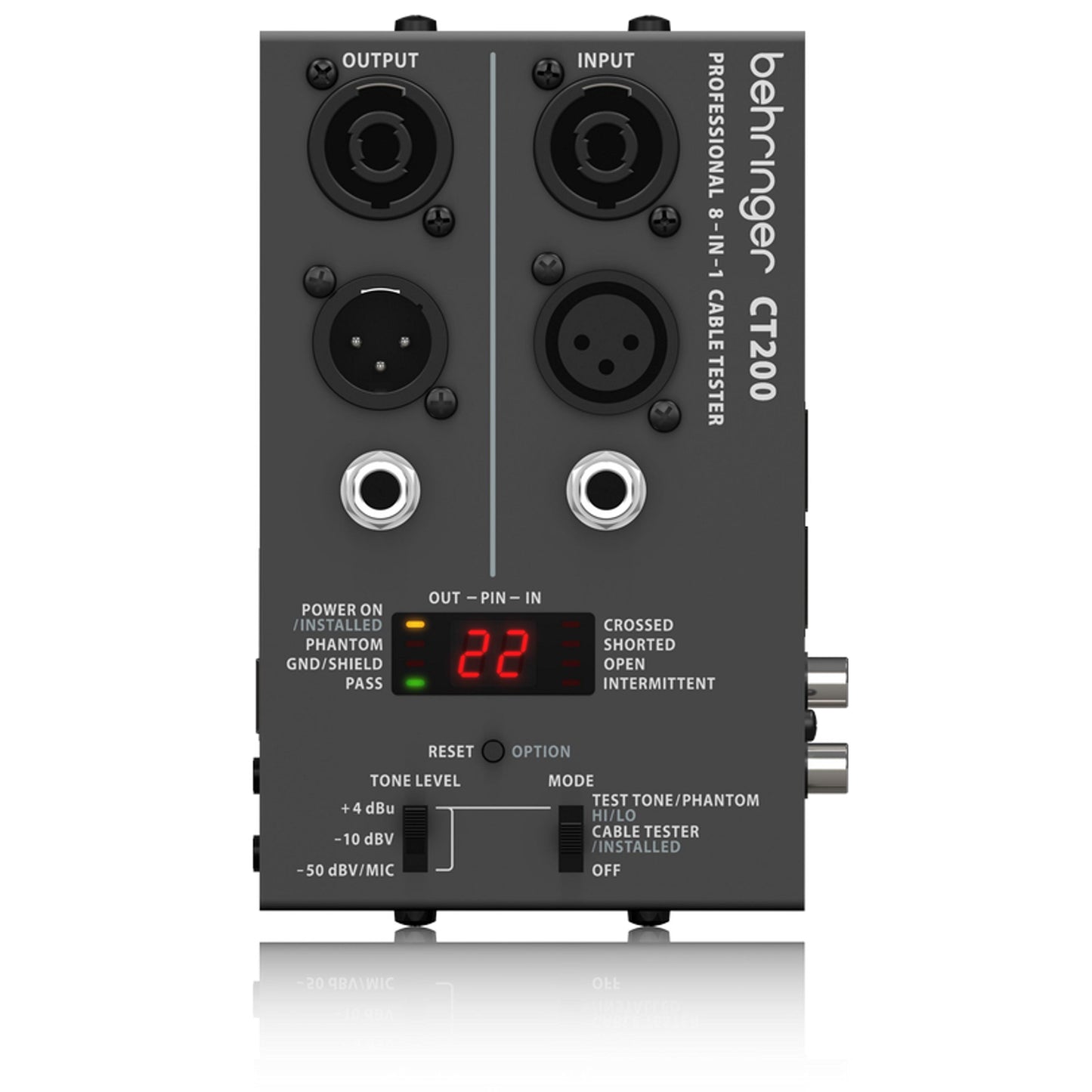 Behringer CT200 Microprocessor-Controlled 8-in-1 Cable Tester