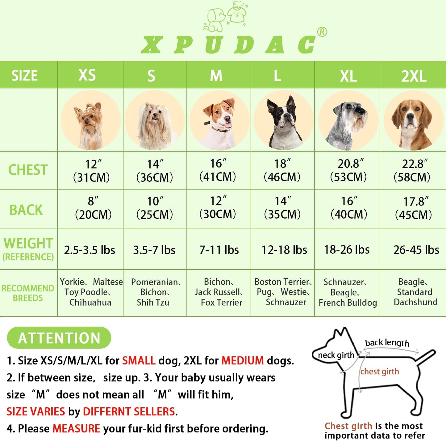XPUDAC 4 Pack Dog Pajamas Soft Strechy Summer Doggie Clothes for Small Medium Dogs Boy Girl Cat Apparel-Small