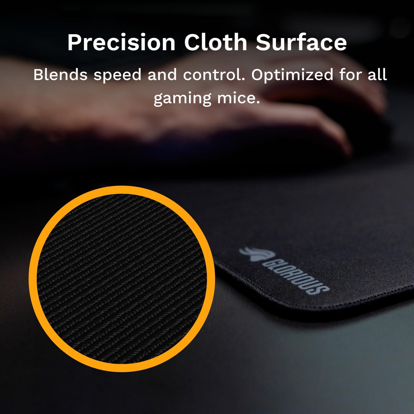 Glorious Gaming Mouse Pad GMP 2-3XL - Spill-Proof Mouse Pad, Optimised for Gaming Sensors, Balanced Surface for Speed & Control, Anti-fray Edges - 48" x 24" x 0.12" - Triple Extra Large Desk Mat