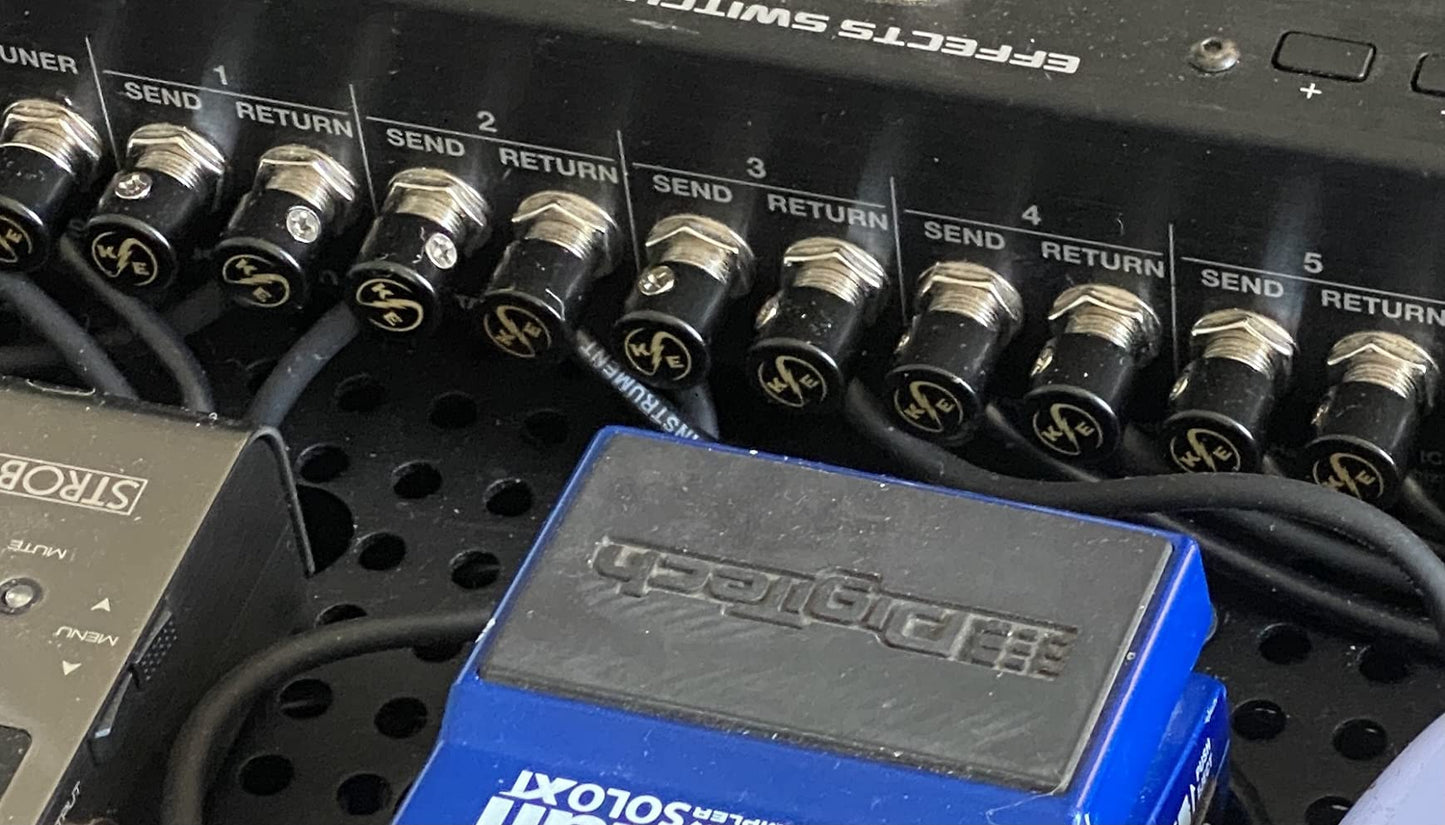 Kurrent Electric Solder-Free Solderless Guitar Pedal Patch Cable Kit 6 Pack for Custom Pedalboard