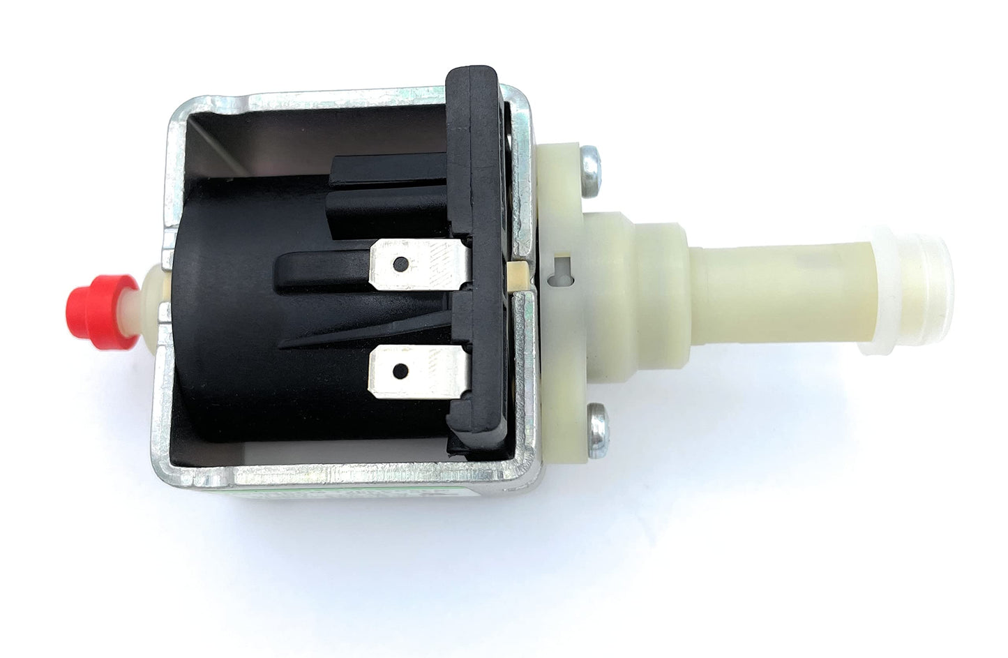 MacMaxe ULKA Model E Type EP5FM - Replacement Pump Compatible with Breville Espresso Machine - Solenoid Vibratory Water Pump with 2 O-Ring Seals - 15 Bar Max Pressure, 2/1 Min. On/Off, 120V, 60Hz, 46W