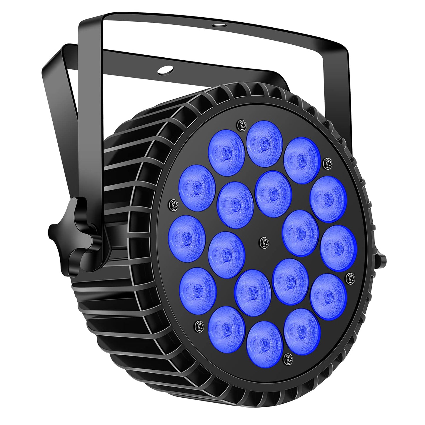 Par Lights LED Stage Lights, U`King 10Wx18 RGBW Uplight Stage Lighting Effect by DMX and Sound Activated Control Wash Light for Wedding Parties Church Club DJ Live Show (1 Pack)