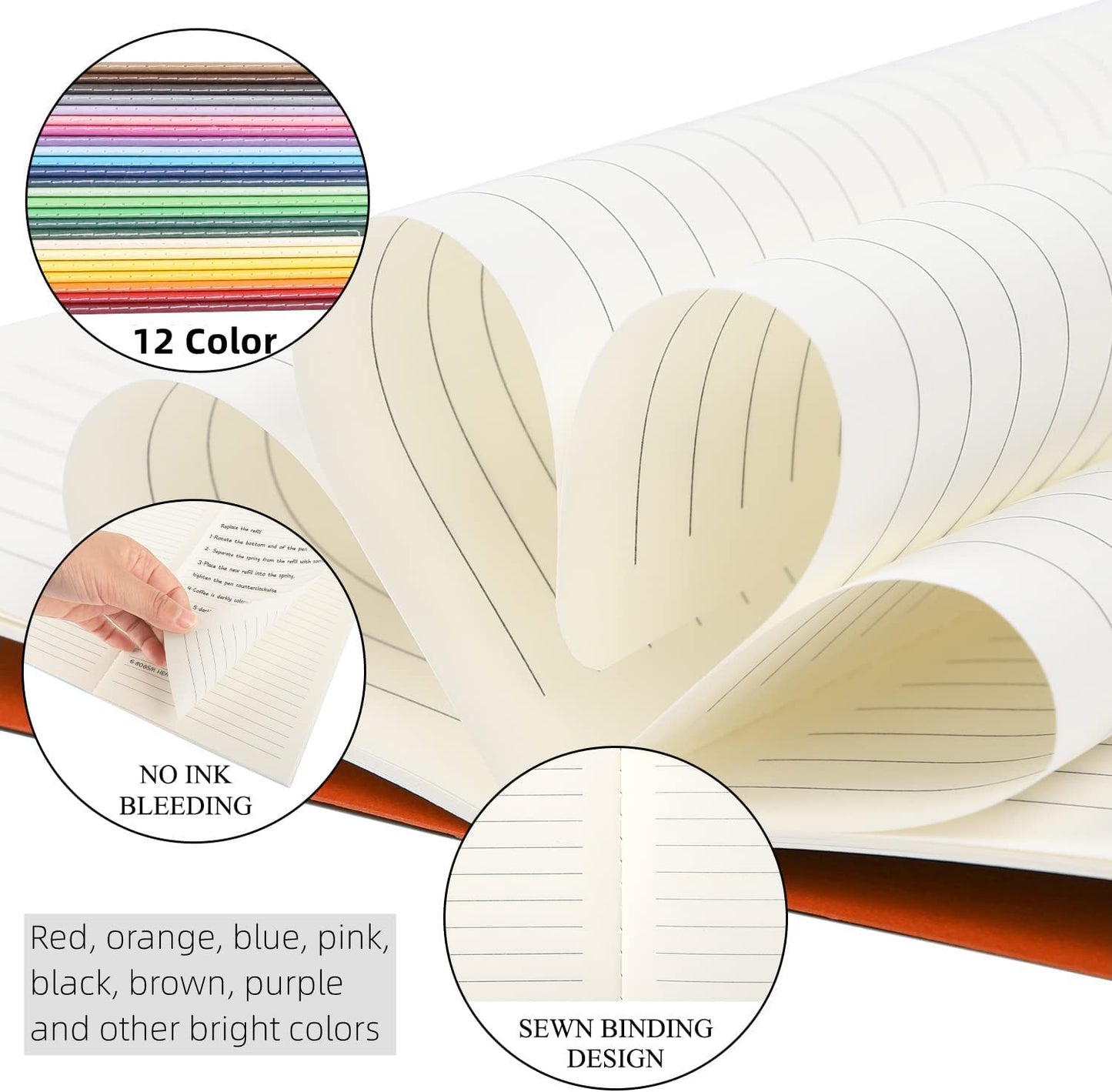48 Pack Small Pocket Notebook, Mini Notebook Bulk Travel Diary Notebook Notepad Set Colorful Notebook, 5.5 X 3.5 Inch, Lined Paper
