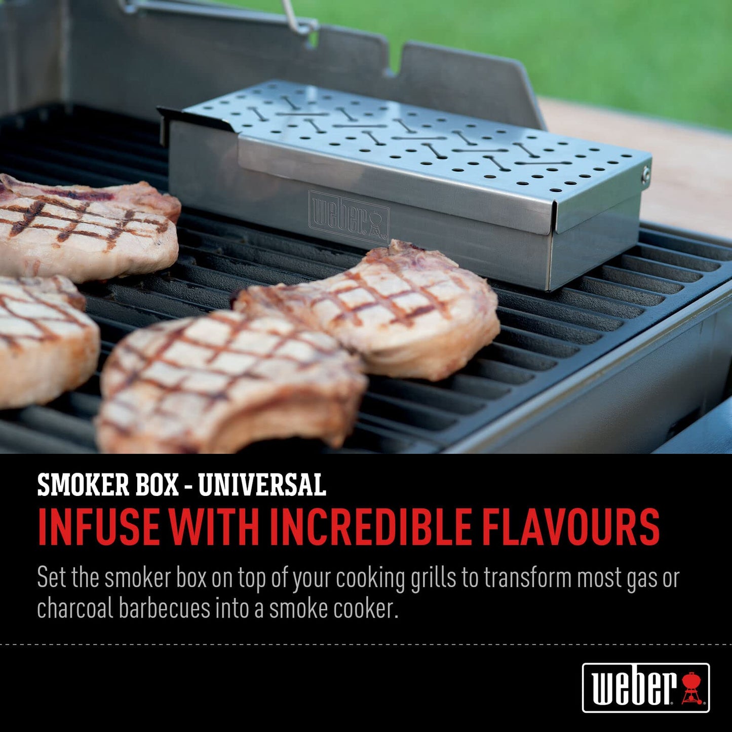 Weber 7576 Universal Stainless Steel Smoker Box