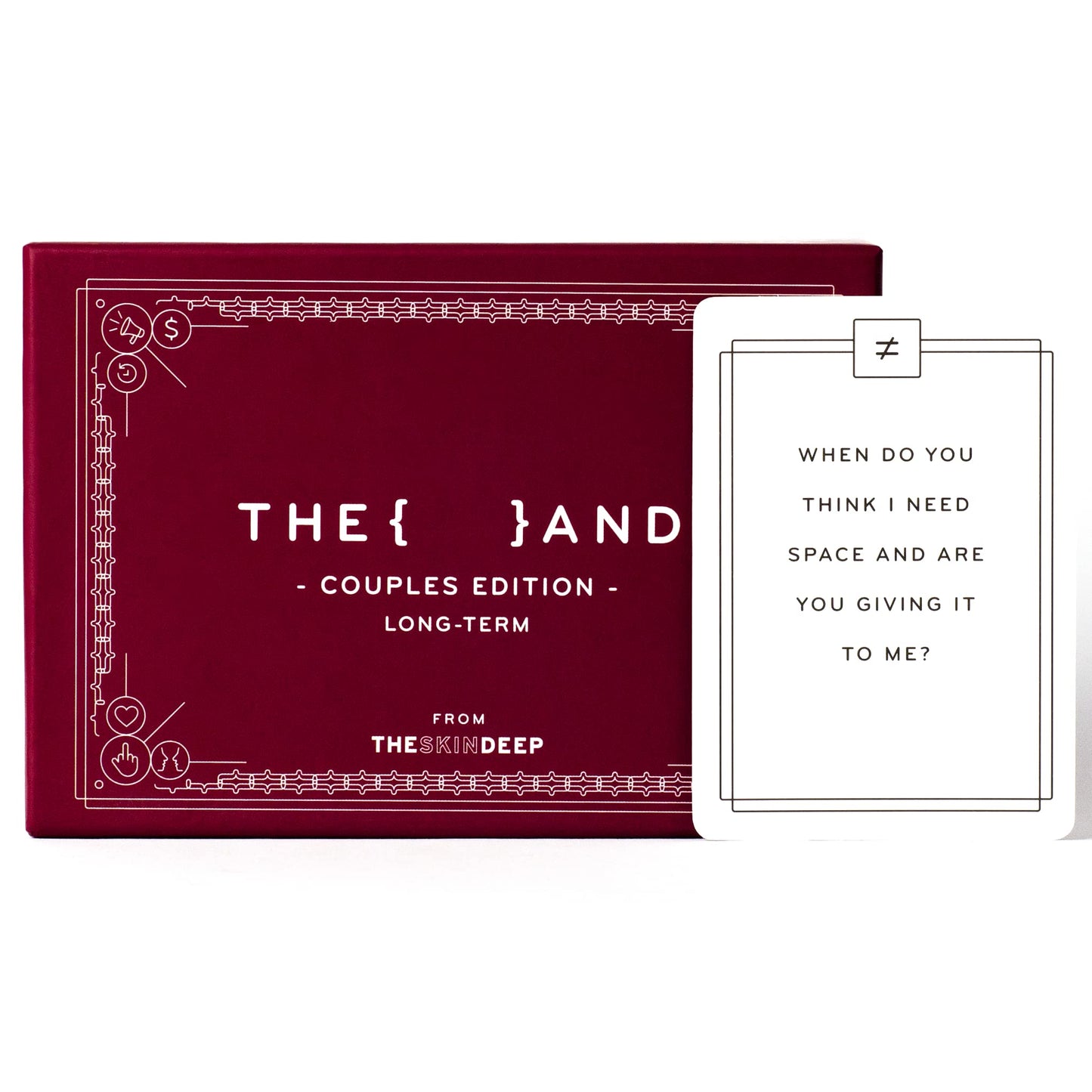 (The and) Long Term Couples Edition - 199 Meaningful Conversation Cards for Couples - Questions to Reconnect & Deepen Relationships - Couple Card Game to Reflect & Rediscover Love by The Skin Deep