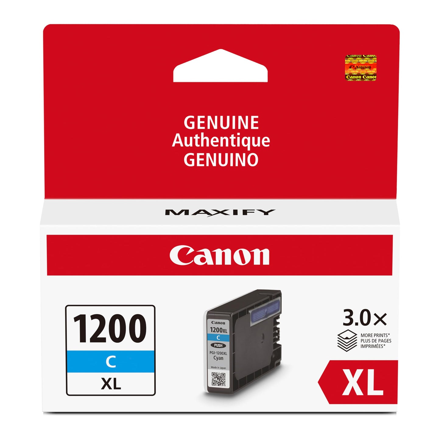 Canon Genuine Canon PGI-1200 XL HIGH Yield Pigment Ink Cartridge, Cyan