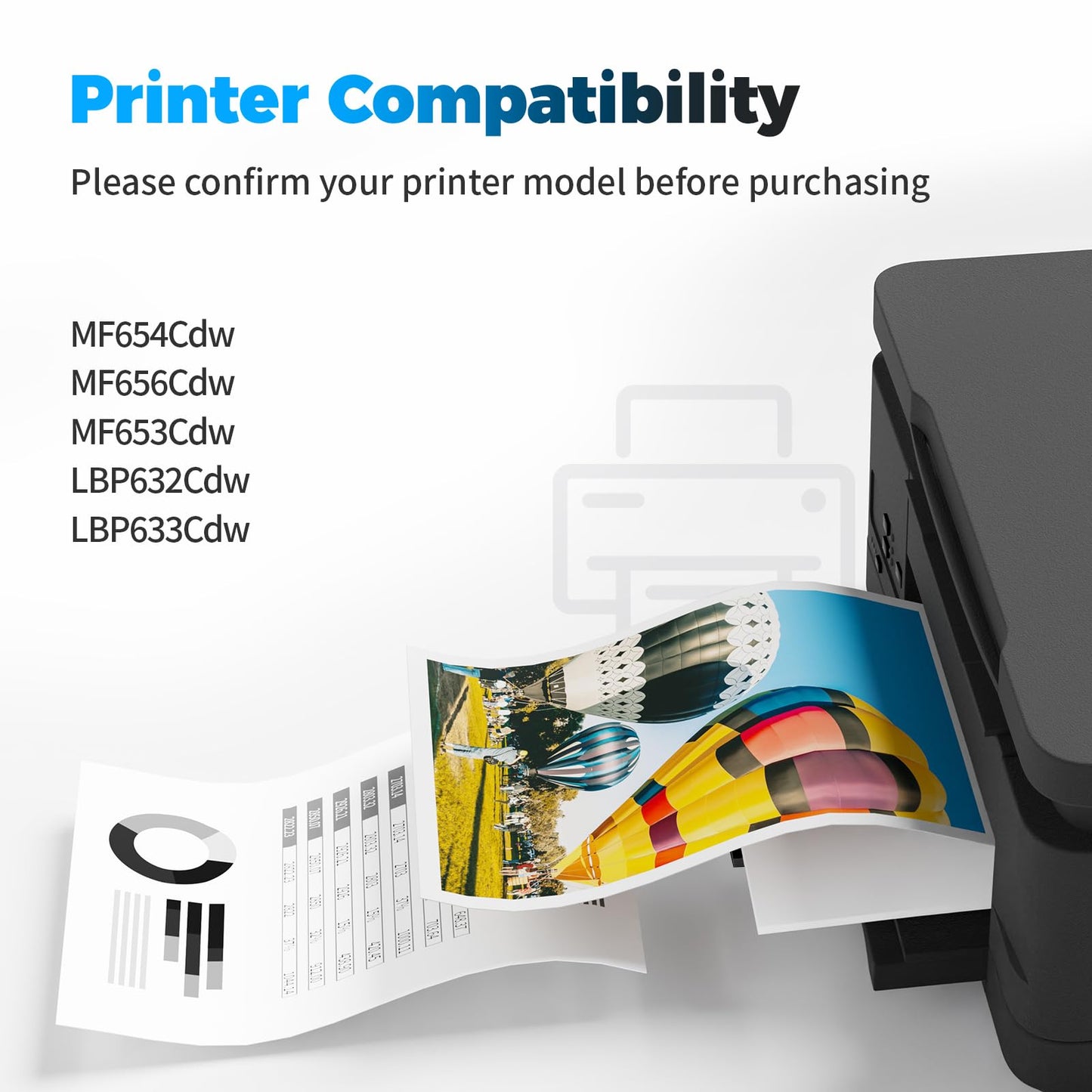 BAIINK 067H High Yield Toner Cartridge Replacement for Canon 067 Toner Cartridge Set Compatible with Canon imageCLASS MF656Cdw MF654Cdw MF653Cdw LBP633Cdw LBP632Cdw (Black Cyan Magenta Yellow)