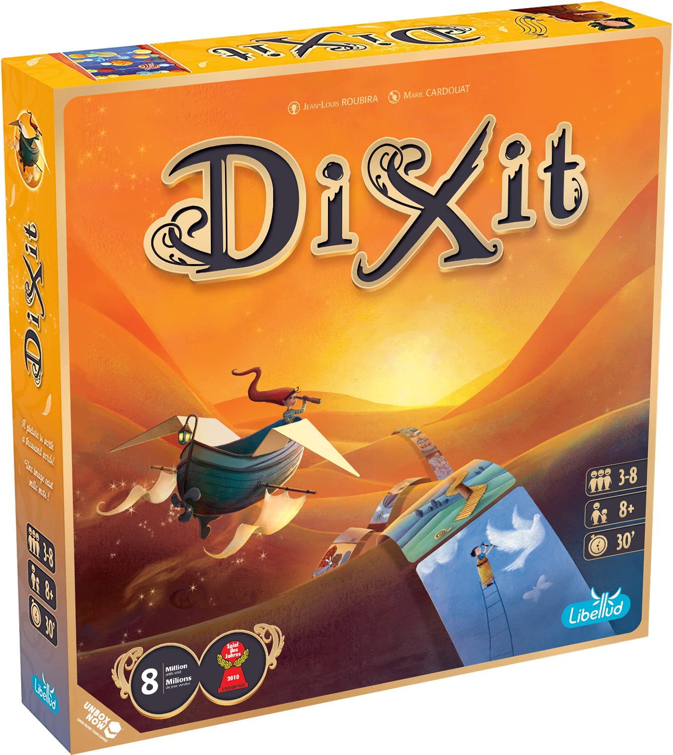 Dixit (Bilingual French/English) - Board Games - Storytelling/Guessing - Games for Family - Ages 8+ - 3 to 6 Players - 30 to 45 Minute Playtime - Made by Asmodee