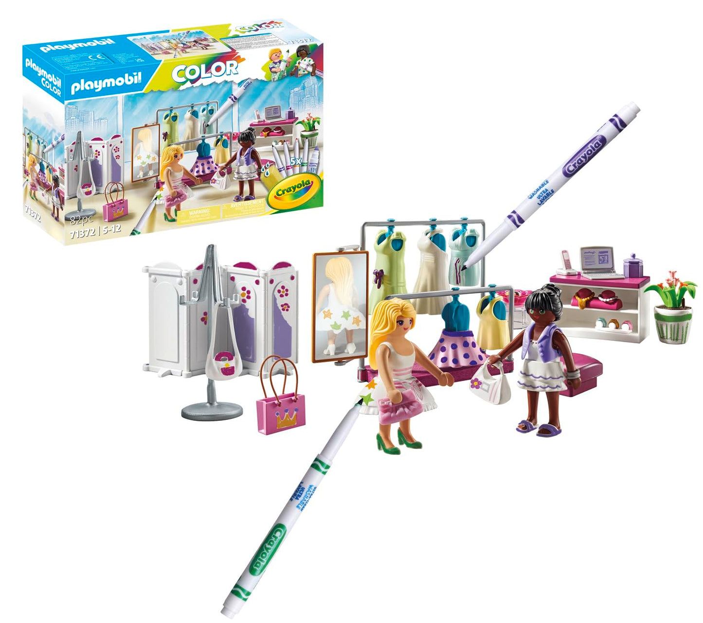 PLAYMOBIL Color with Crayola: Fashion Boutique