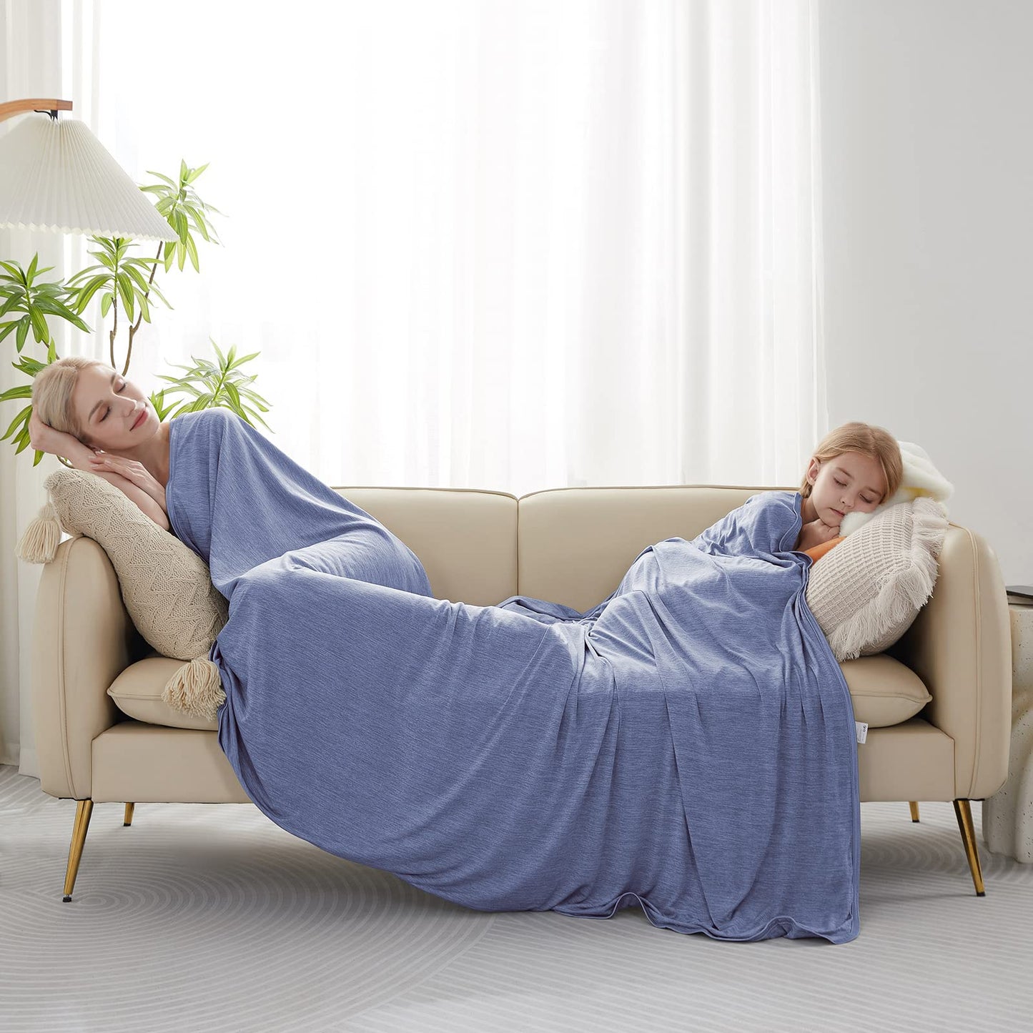 Marchpower Cooling Blanket King, 90" x 108",Latest Arc-Chill Cool-to-Touch Technology Summer Blanket, Light Cool Blanket for Sleeping Hot Sleepers Night Sweats,Q-MAX>0.5 Cold Blanket for Bed