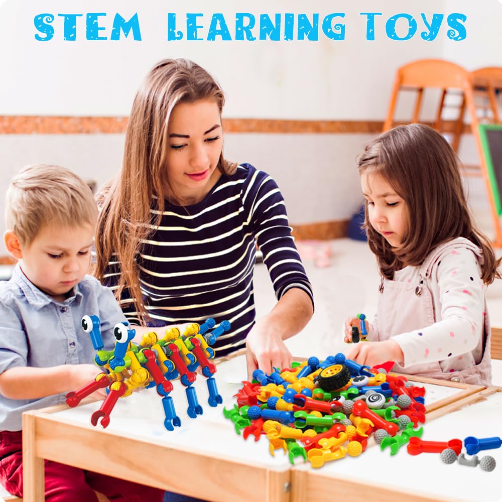 156 PCS Creative Building Blocks Building Toy Set - Featuring Storage, Includes Dinosaur, Robot, Car, Spider, Dog, Animal Figure Building Toy Playset for Kids, Boy Girl Birthday Gift, Ages 4+ (156PCS)