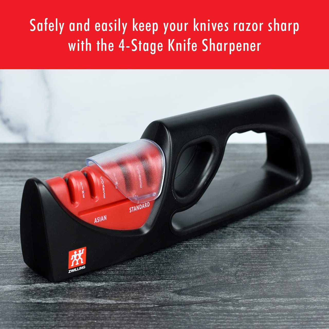 ZWILLING J.A. Henckels 32602-001 4-Stage Pull Through Knife Sharpener