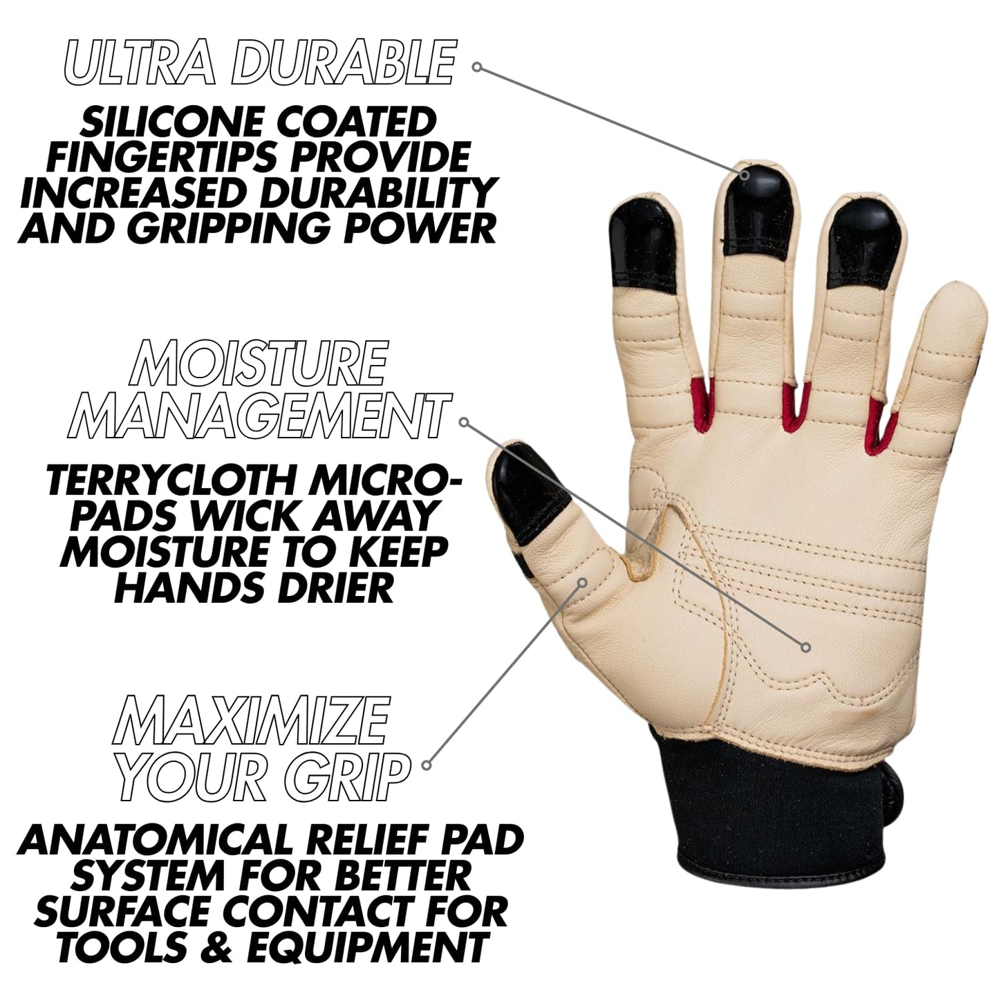 Bionic Women's Relief Grip Gardening Gloves, Medium (PAIR) – GW2M