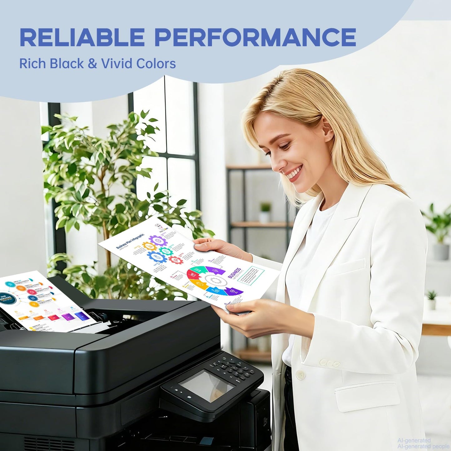 Miss Deer 711XL Ink Cartridges High Yield Combo Pack Replacement for hp 711 Ink Cartridges,Work for HP DesignJet T100 T120 T125 T130 T520 T525 T530 Printer(80-ml BK / 29-ml C/M/Y) 9 Pack