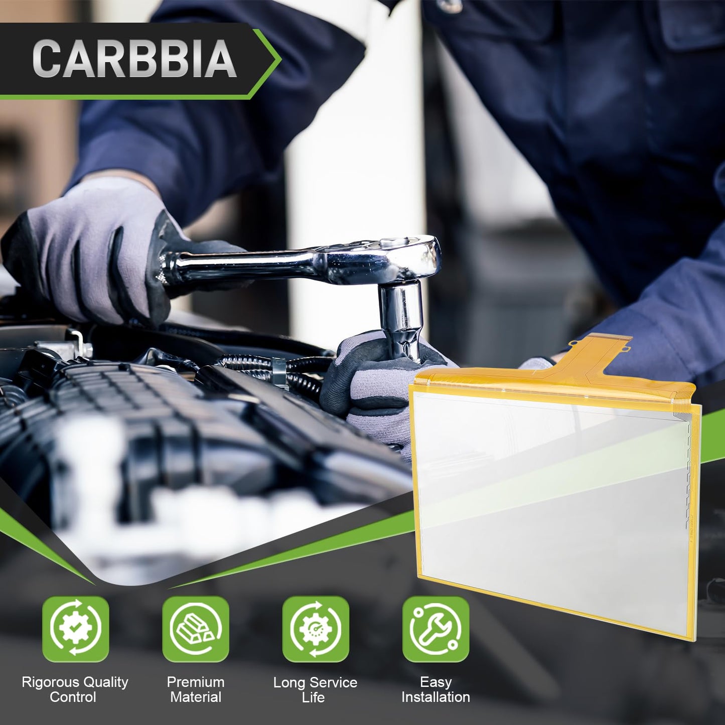 Carbbia DJ080PA-01A 8" Touch Screen Glass Digitizer 55 Pin Touch Screen For Chevrolet GMC MYLINK Navigation Raido