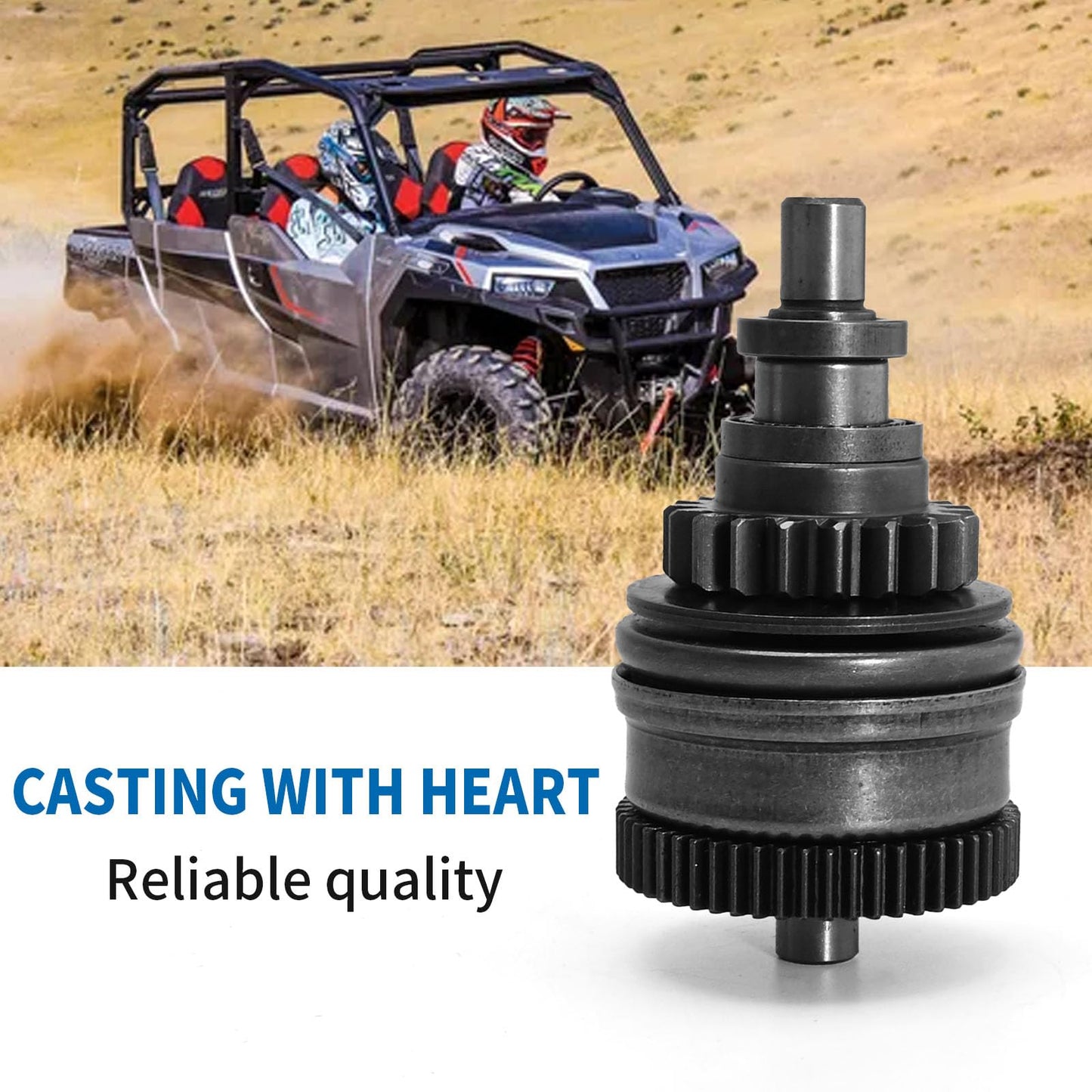 ATV Starter Drive Bendix Replacement for Polaris Ranger 700 800 Sportsman 600 700 800 RZR 800 S 4 4010418 4012033 4012614 4060119