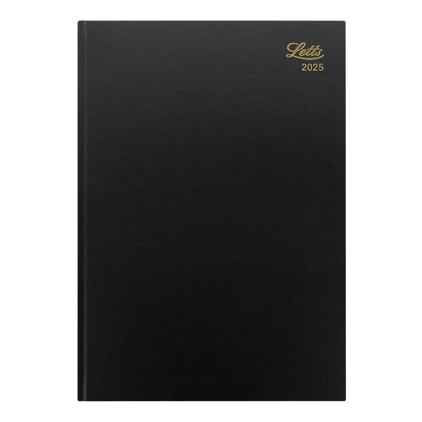Letts of London® Standard 2025 Daily Planner, 12 Months, January to December, Day-Per-Page, A4 Size, 11.75" x 8.25", English. Black (C10ZBK-25)
