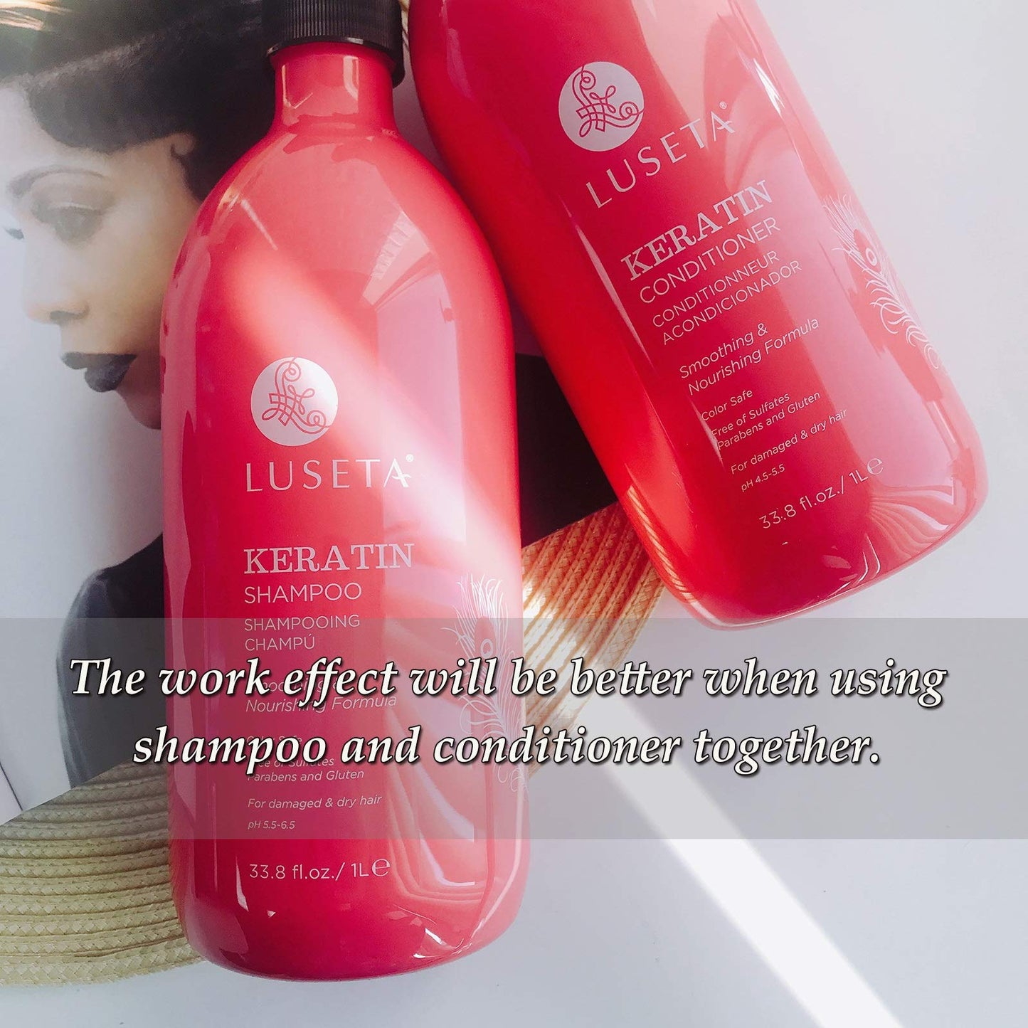 'Luseta Keratin Shampoo Smoothing & Nourishing Formula 33.8 Fl.