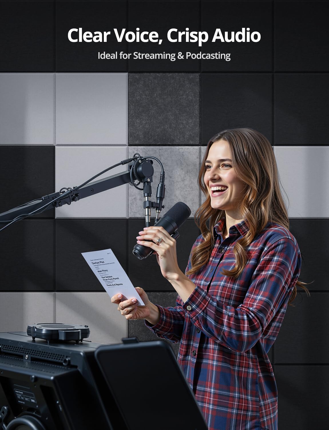 Square Acoustic Wall Panels, Sound Absorbing Panel for Walls, Ceiling, Doors, Self Adhesive Gray Decorative Acoustic Tiles for Recording Studio, Gaming Room, Office, Home, 12 Pack 12"x12"x0.4"