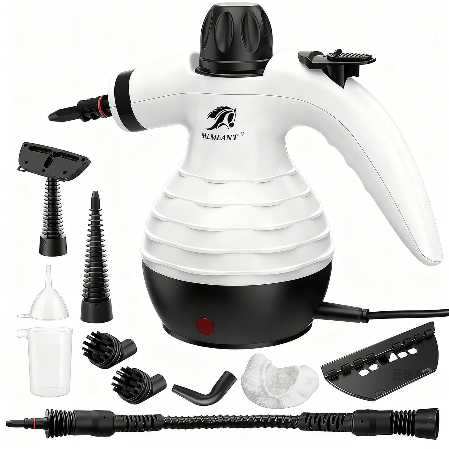 MLMLANT Steam Cleaner, Multi-functional Handheld Steam Cleaner with Safety Lock and 10-piece Accessory Set, Suitable for Steam Cleaning Carpets, Sofas, Mattresses, Car Seats, Kitchens, etc.