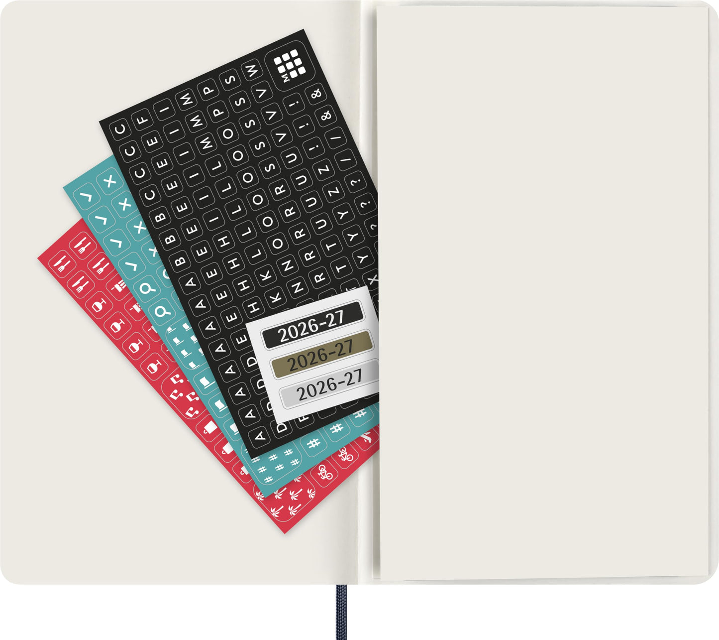 Moleskine Classic 18 Month 2026-2027 Weekly Planner, Soft Cover, Large (5" x 8.25"), Sapphire Blue, 208 pages
