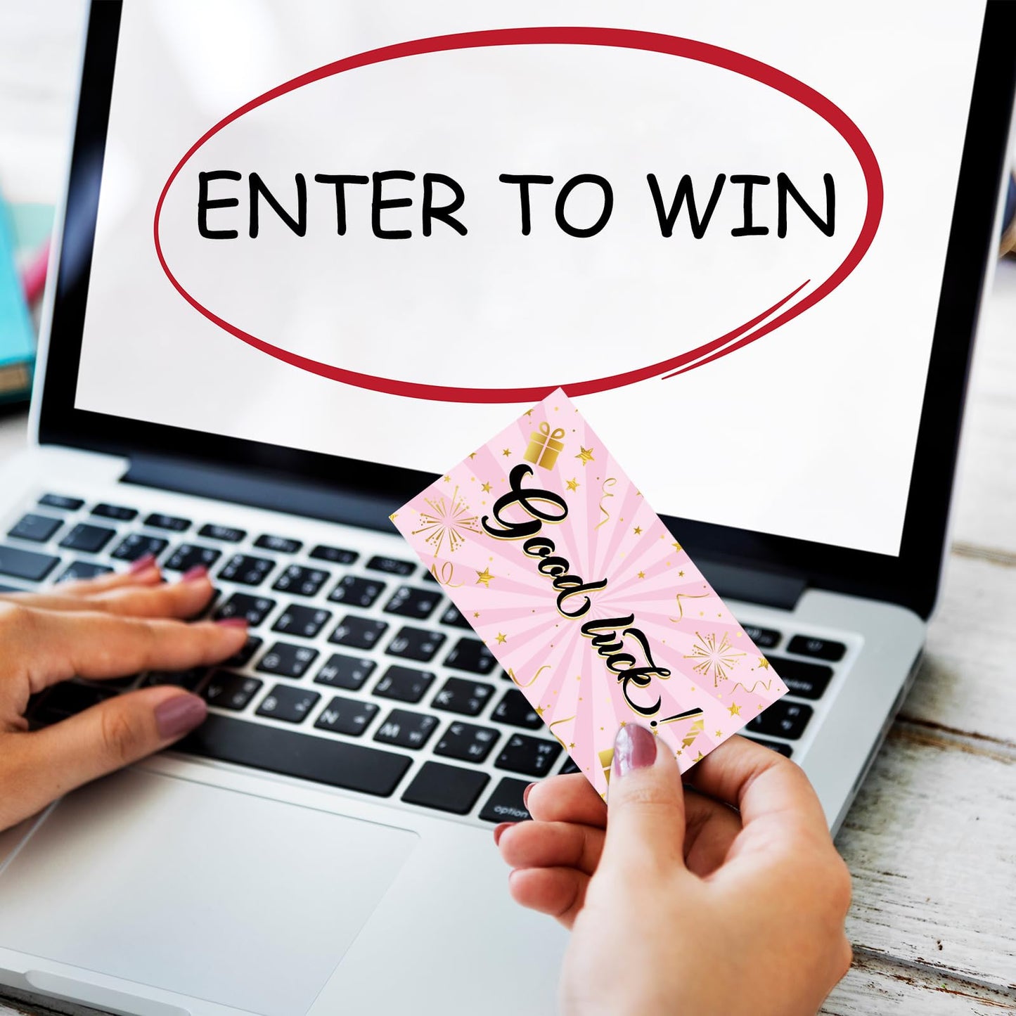 1200 Pcs Pink Enter to Win Raffle Tickets Cards 3.5 x 2 Inch Entry Form Ticket Cards for Contest, Auction, Raffles, Ballot Box with Space for Name, Email Address Phone Number Fields (1200)